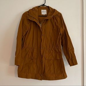 Madewell Anorak Raincoat in Dried Coder - Size S